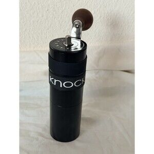 KNOCK Feld47 Hand Coffee Grinder Precision Burr Black Made in UK